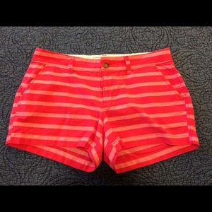 Light pink/magenta striped shorts